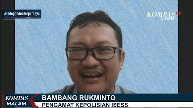 Pengamat Kepolisian dari Institute for Security and Strategic Studies (ISESS) Bambang Rukminto