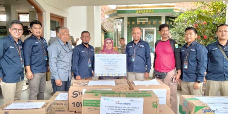 Akrindo memberikan bantuan korbaan gempa Cianjur (IST)