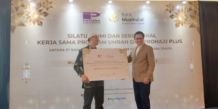 PT Bank Muamalat Indonesia Tbk (Bank Muamalat) bekerja sama dengan PT Patuna Mekar Jaya (Patuna) dalam penyaluran pembiayaan haji khusus (prohajj) dan umrah (IST)