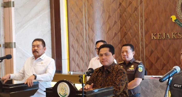 Jaksa Agung ST Burhanuddin dan Menteri BUMN Erick Thohir (IST)