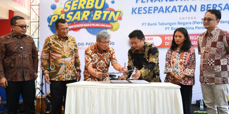 Ilustrasi PT Bank Tabungan Negara (Persero) Tbk (BTN) mendorong implementasi ekosistem digitalisasi pasar di seluruh Indonesia dengan memanfaatkan SuperApp BTN Mobile. (Dok BTN)