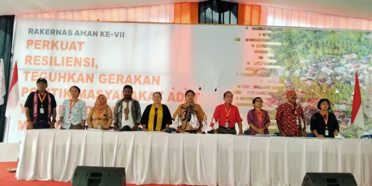 Rapat Kerja Nasional Aliansi Masyarakat Adat Nusantara ke VII di Kutei Lubuk Kembang Kabupaten Rejang Lebong akhirnya berakhir pada Minggu, 19 Maret 2023 pada pukul 16.30 WIB.  (IST)