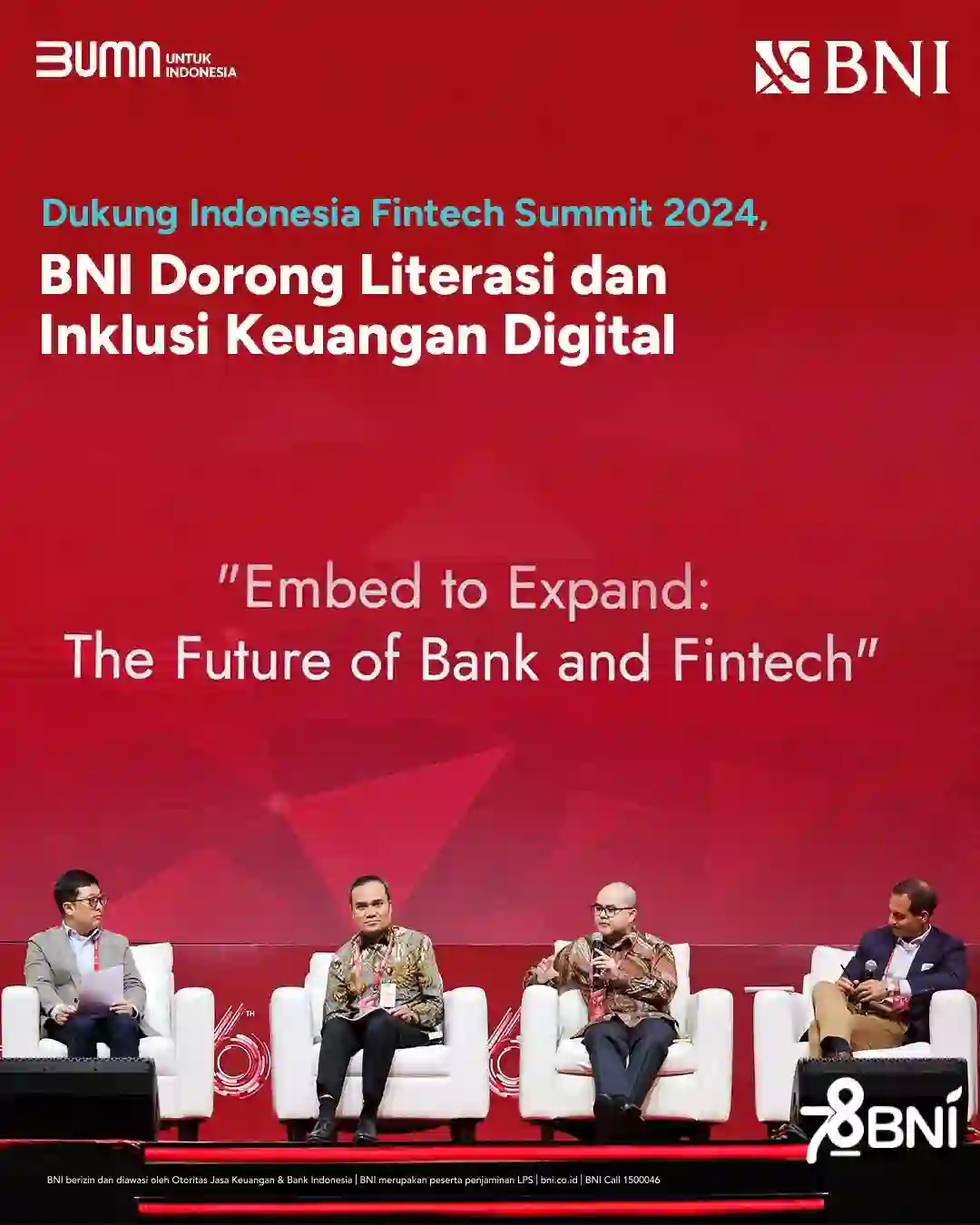 Dukung Indonesia Fintech Summit 2024, BNI Edukasi Masyarakat Tentang ...